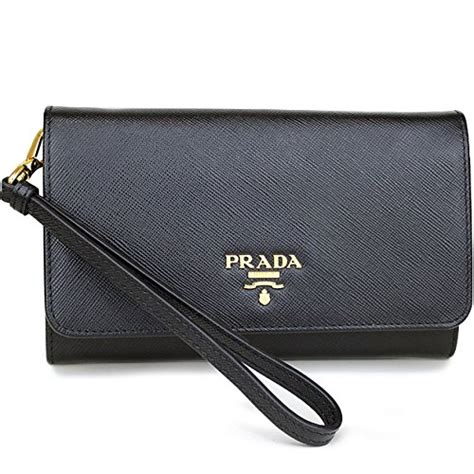 prada wristlet review|prada wallet black woman.